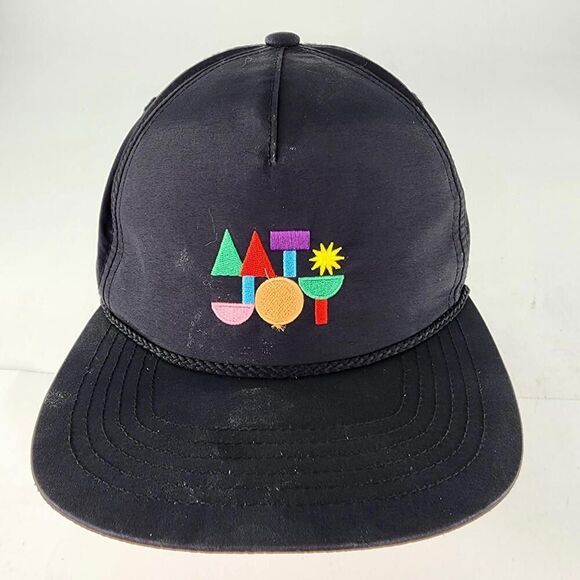 Halhimer Headwear Geo Hat Black Adjustable SnapBack Tracker Cap Hats - Picture 2 of 10